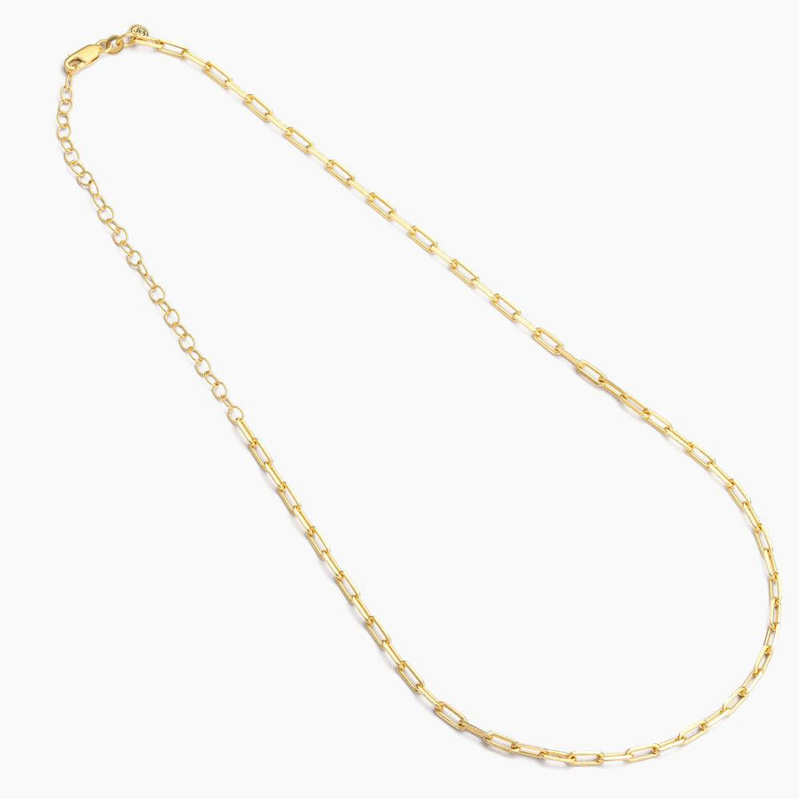 14k gold paperclip chain necklac