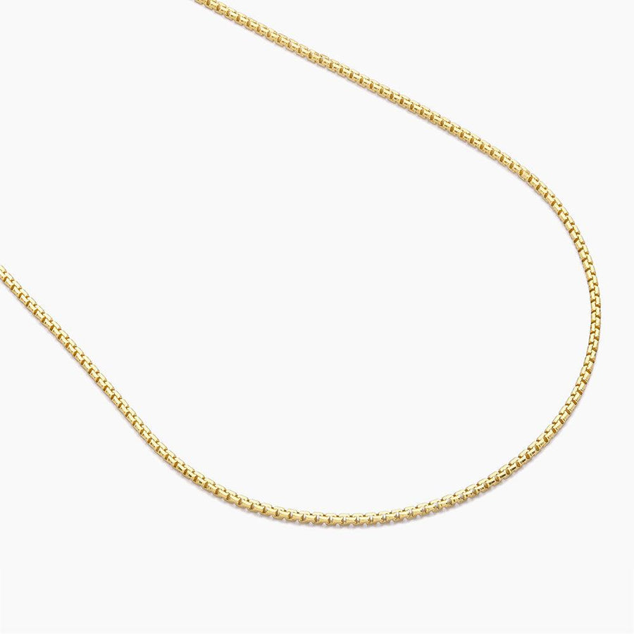 box chain necklace sterling silver