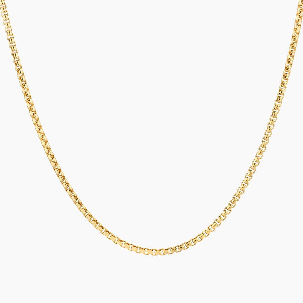 Buy Sterling Silver Petite Box Chain Necklace Online | 14K Gold
