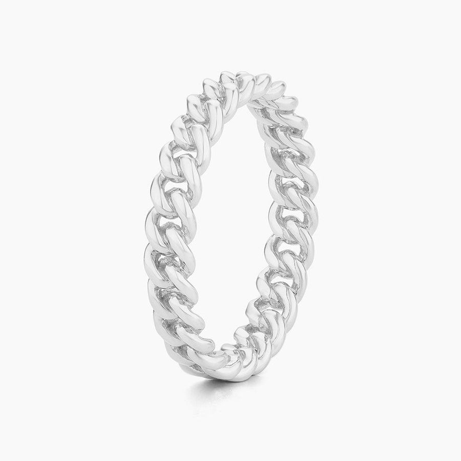 Curb Link Stackable Ring - Ella Stein 