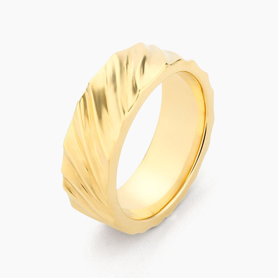 14k gold wave ring