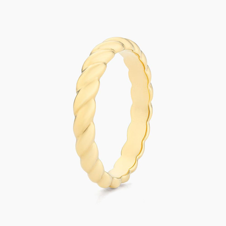 14k gold wrapped rope ring