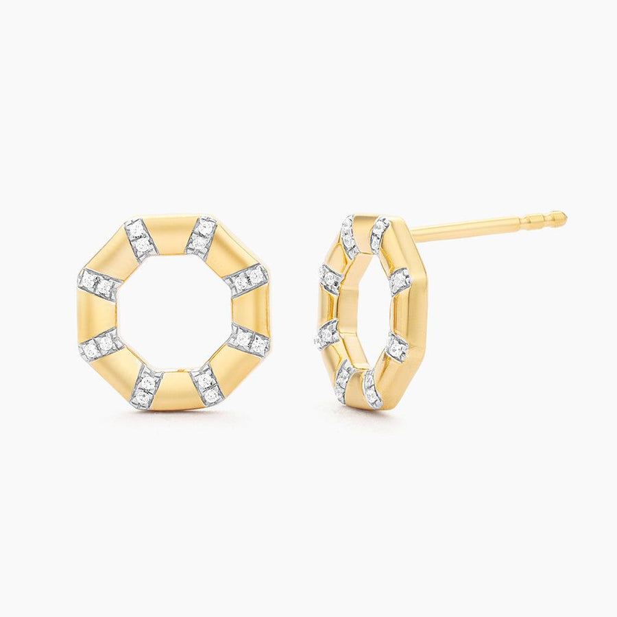 The Hexagon Stud Earrings - Ella Stein 