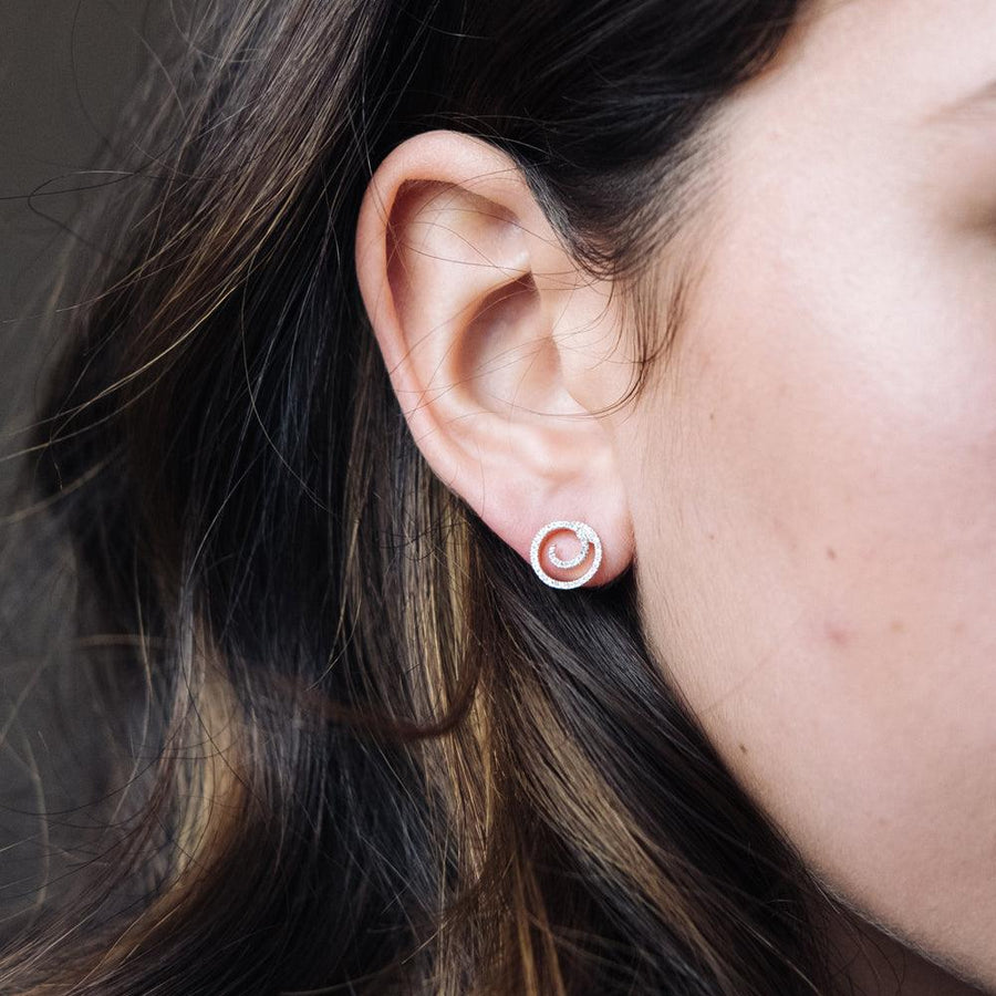 Buy Swirl Girl Stud Earrings Online - 1