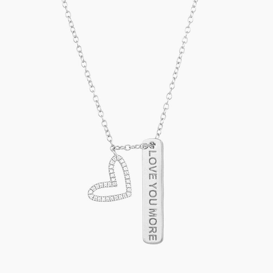 Buy I Love You More Pendant Necklace Online - 7
