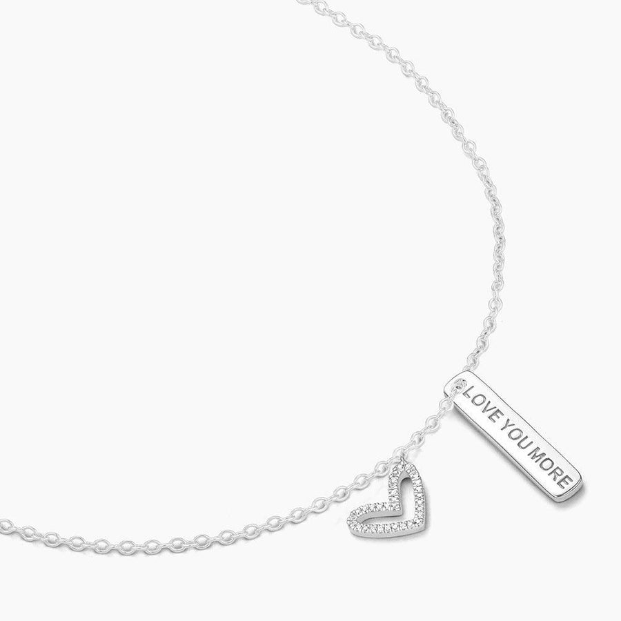 Buy I Love You More Pendant Necklace Online - 8