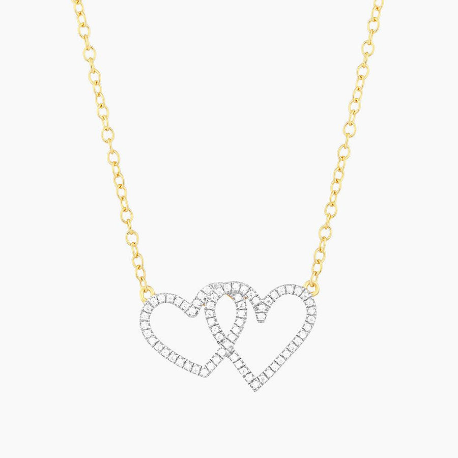 Buy Two Hearts Diamond Necklace Online