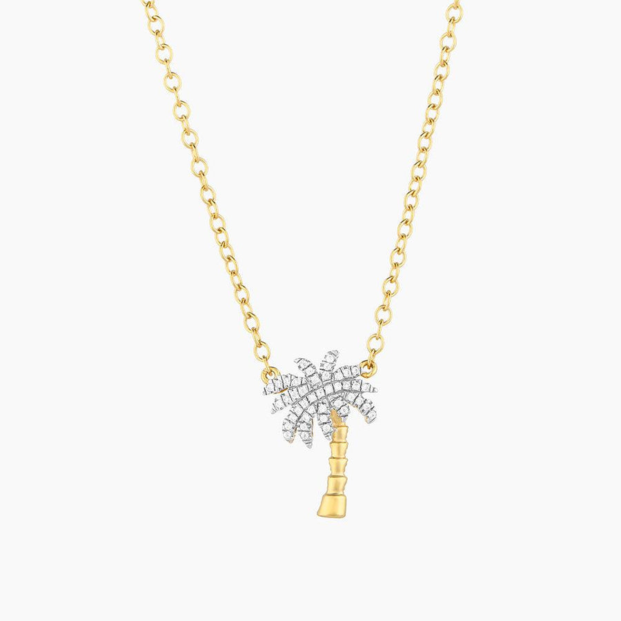 diamond palm tree necklace