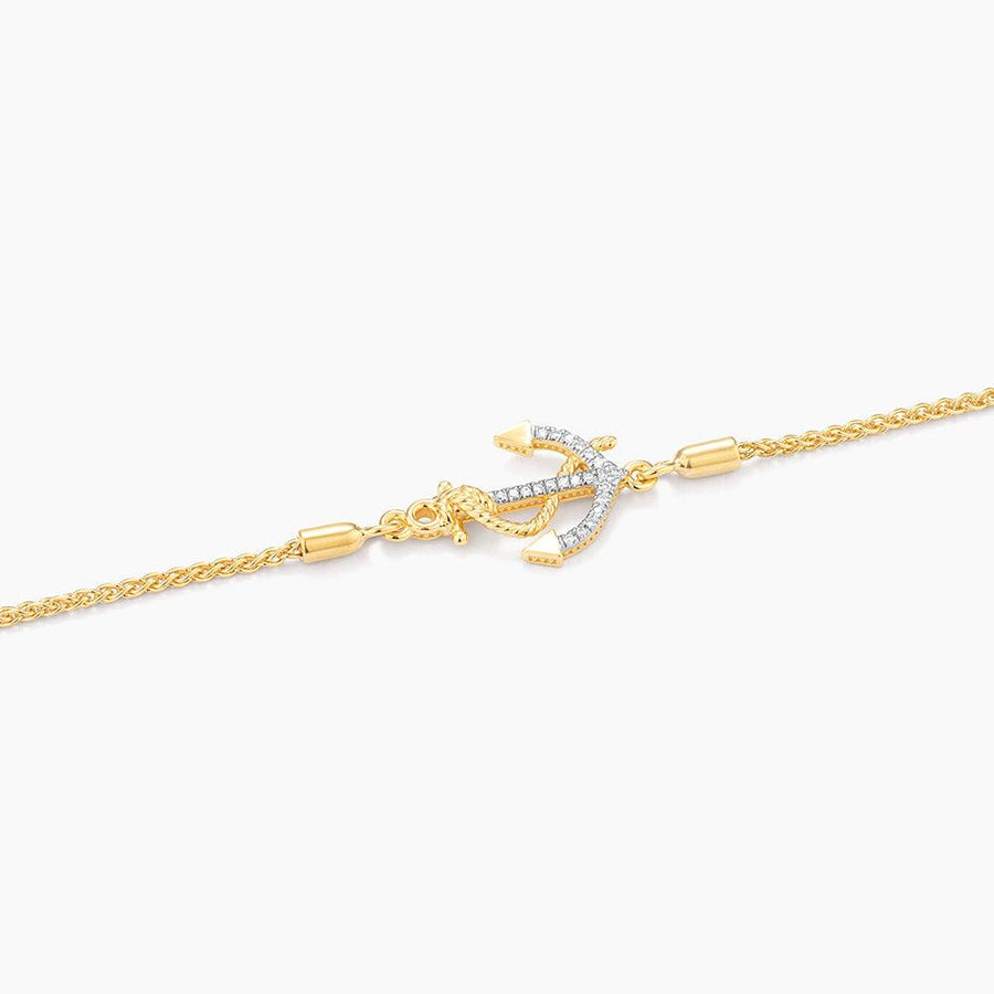 diamond anchor bracelet