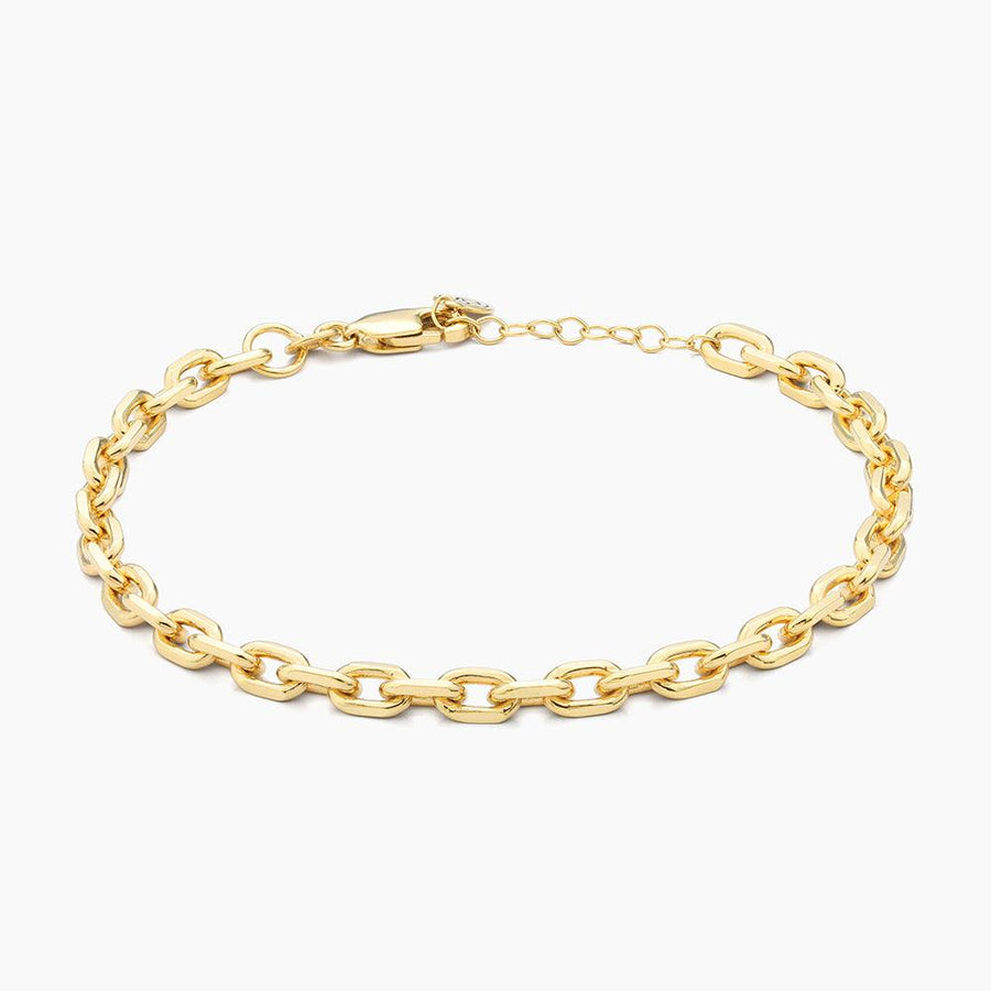 14k gold paperclip bracelet