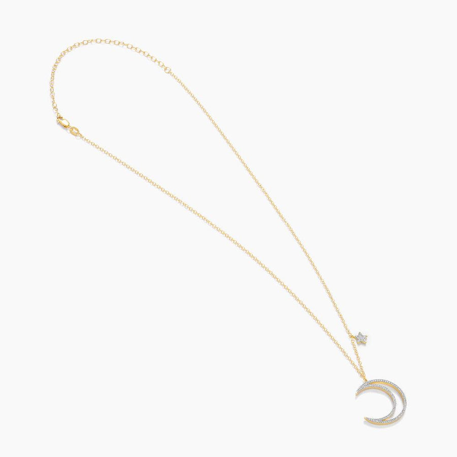 Crescent Moon & star Pendant Necklace