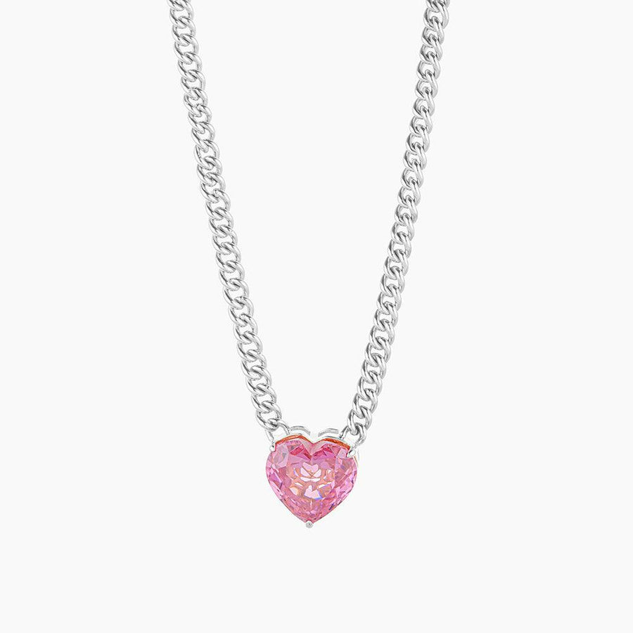 Love Link Cuban Pendant Necklace