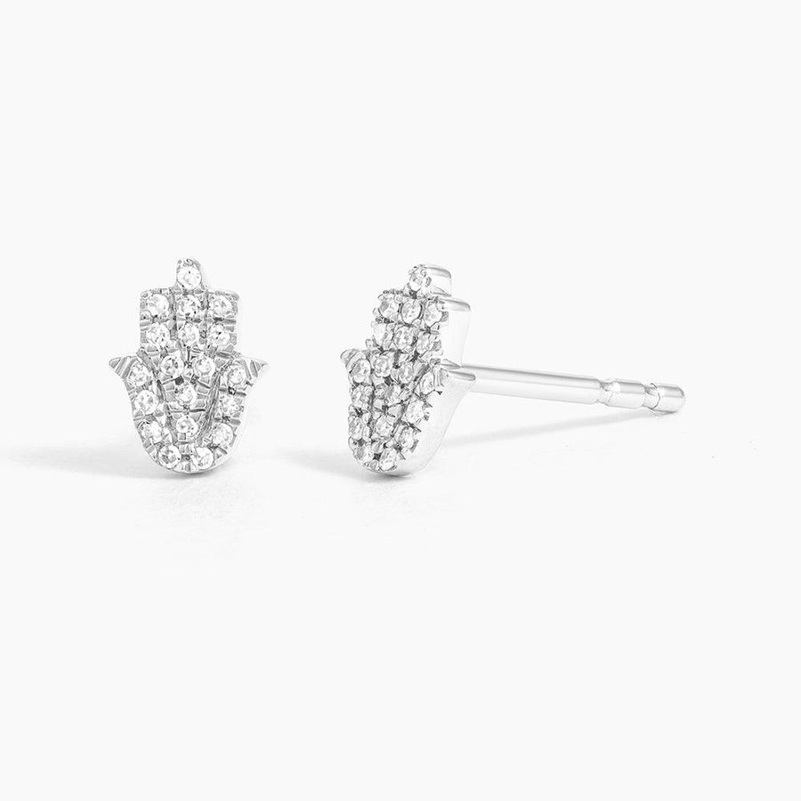 hamsa hand stud earrings