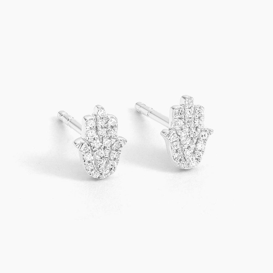 hamsa stud earrings