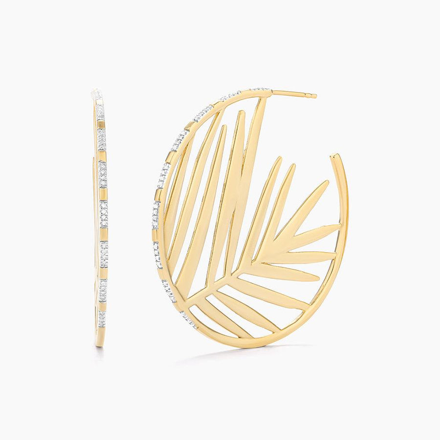 Meet Me At The Palms Sterling Silver Hoop Earrings