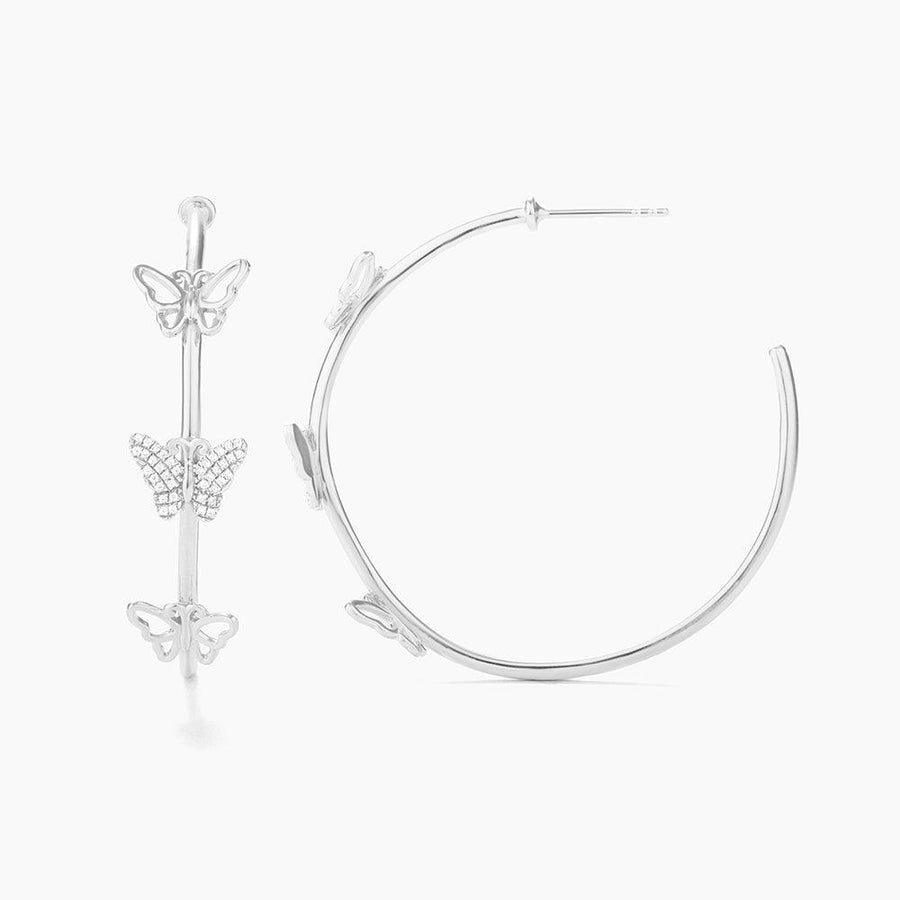 Beautiful Butterfly Hoop Earrings