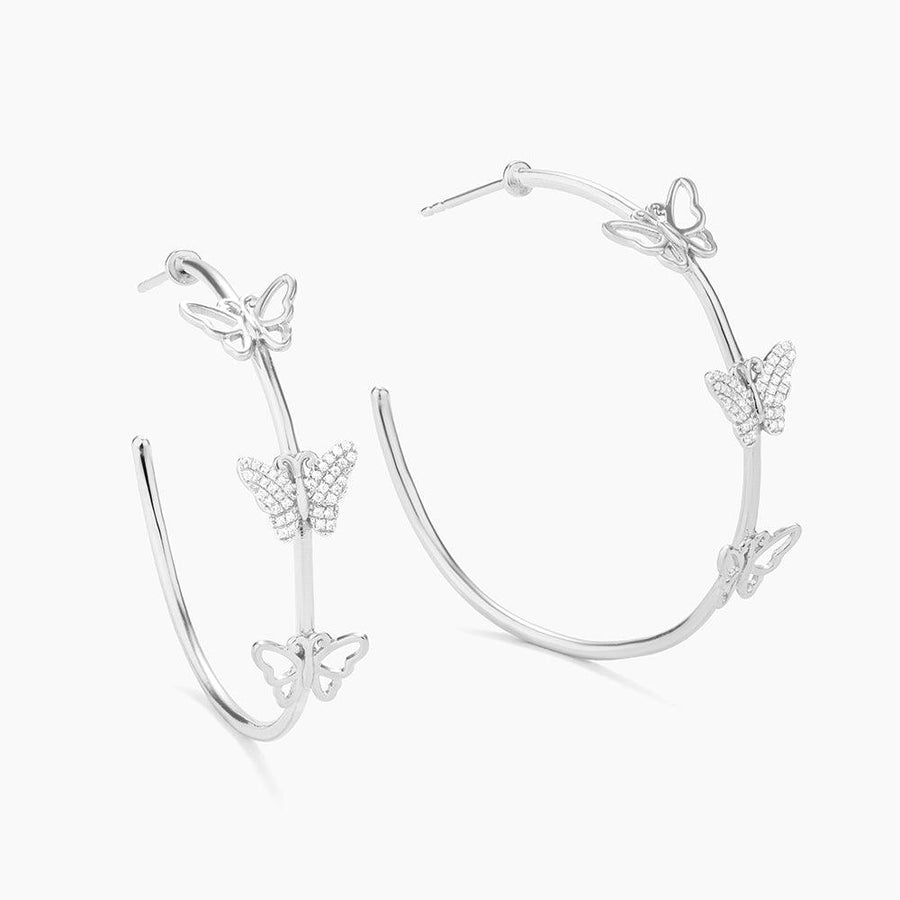 Beautiful Butterfly Hoop Earrings