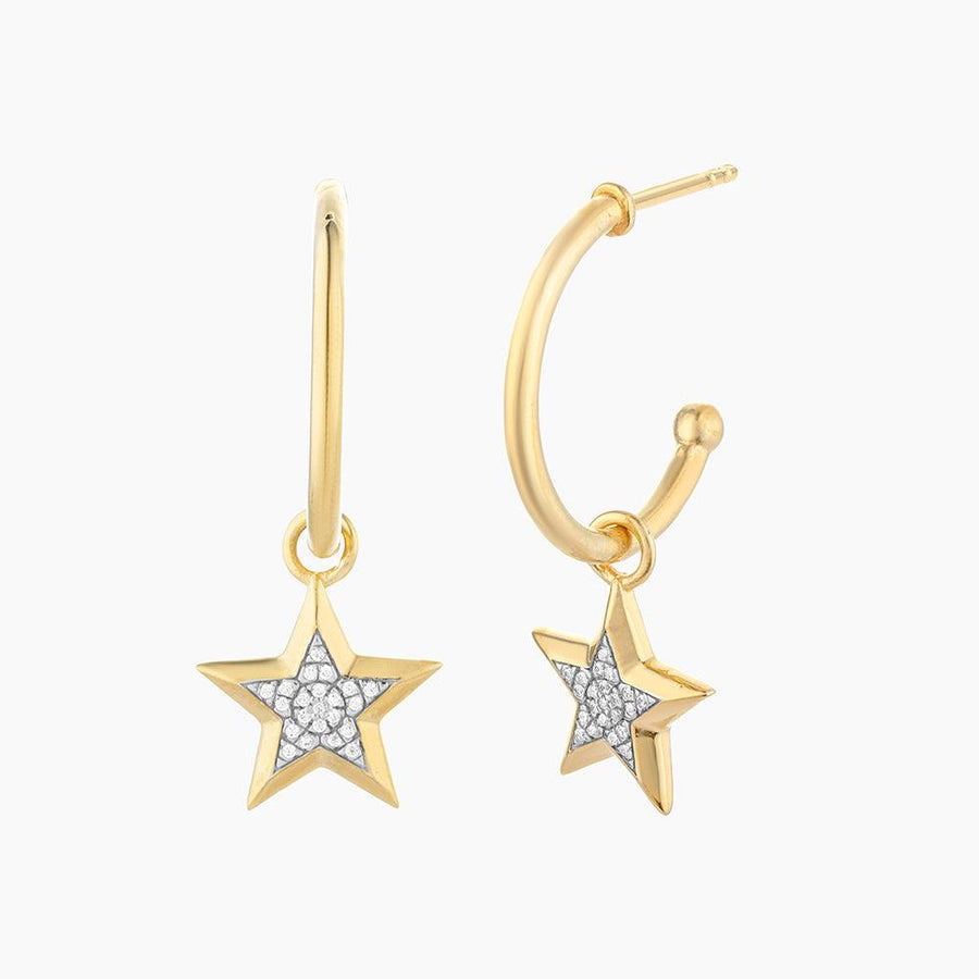 Star Hoop Earrings