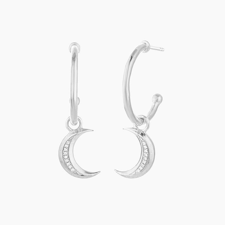 Crescent Moon Hoop Earrings - Ella Stein 