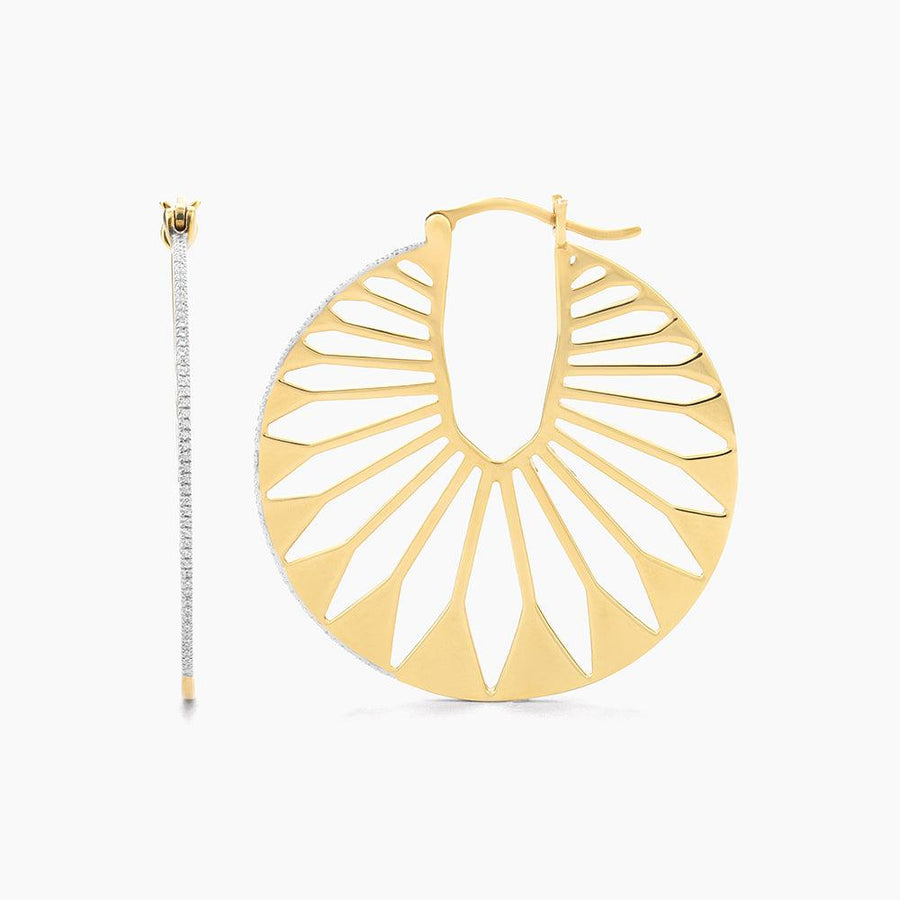 Boho Stylish Diamond Hoop Earrings