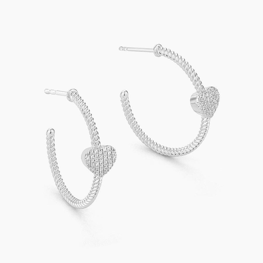 Heart Hoop Earrings