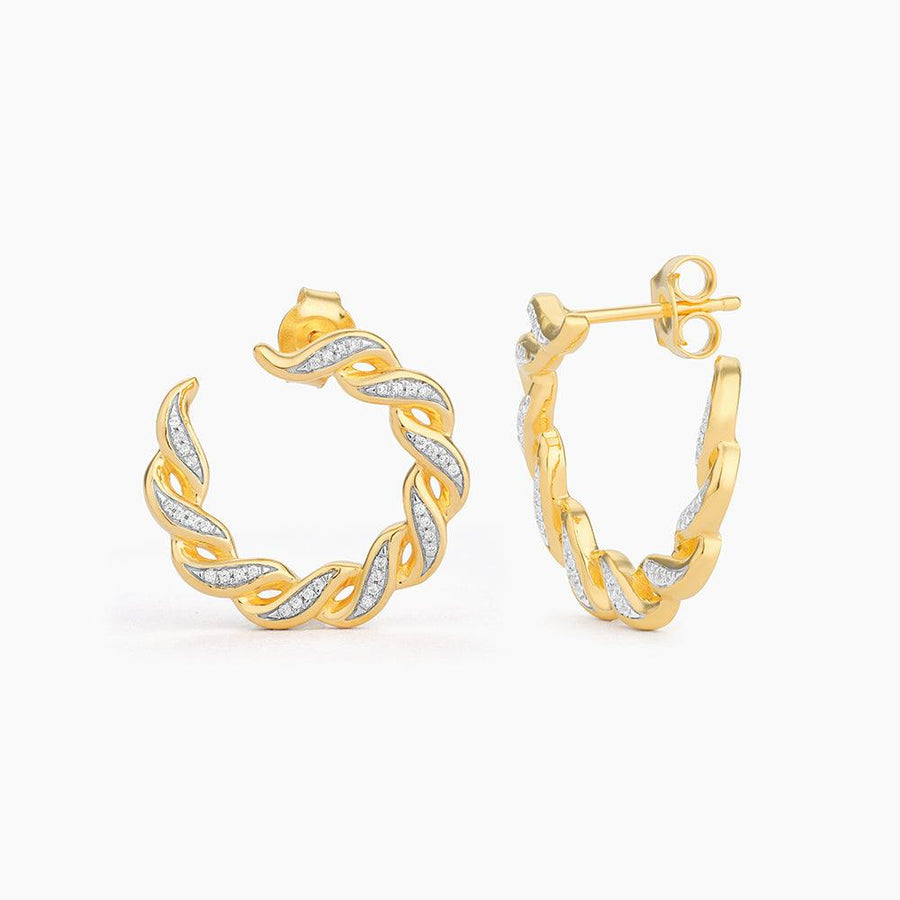 Twist me Cuban Hoop Earrings - Ella Stein 