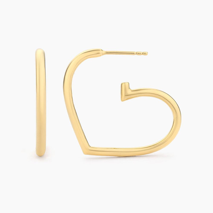 Open Heart Hoop Earrings - Ella Stein 