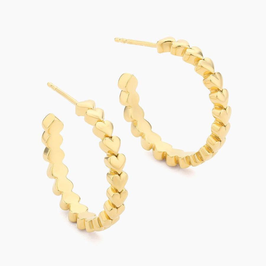 love gold hoop earrings 