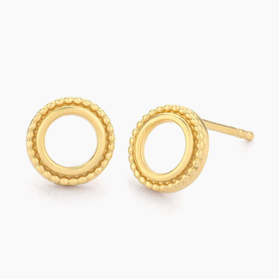 Open Circle Stud Earrings