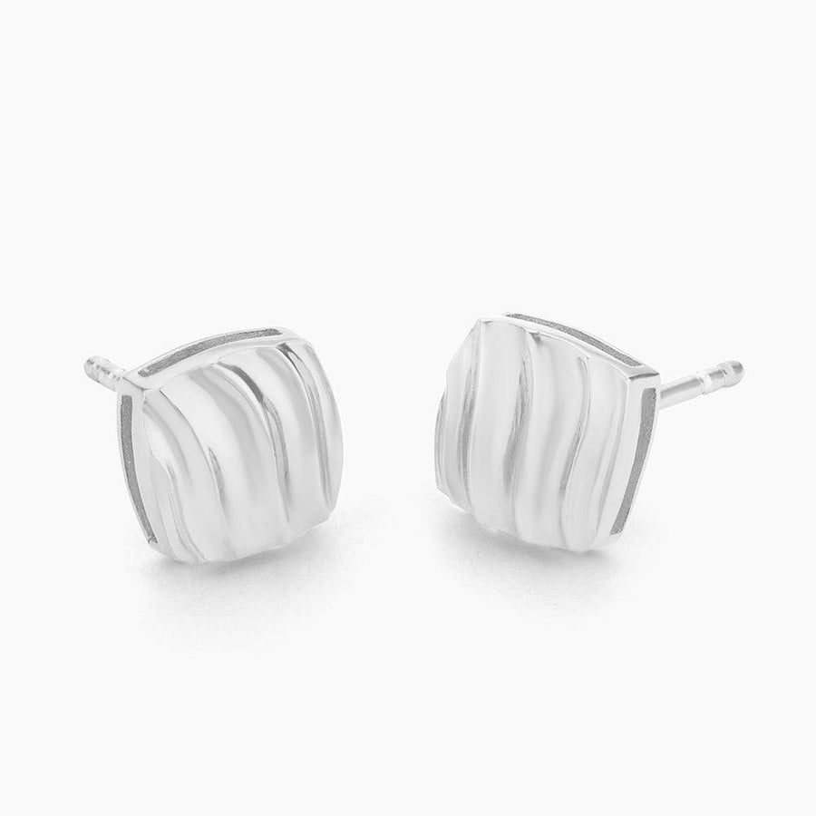 Square Wave Stud Earrings