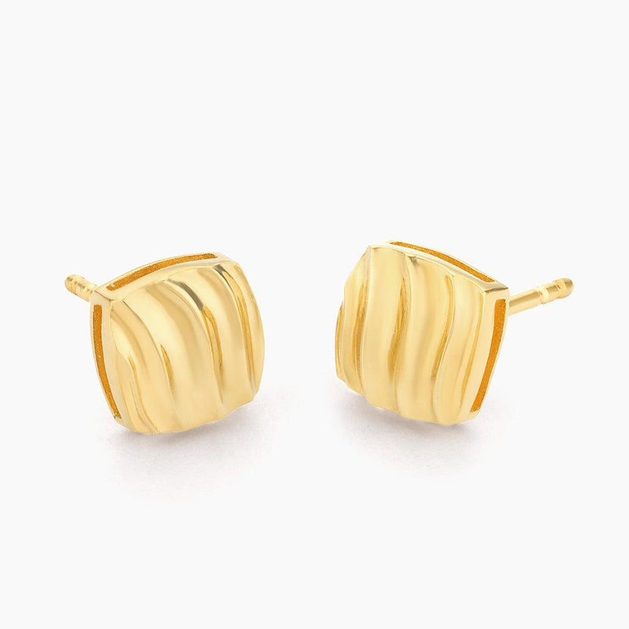 Square Wave Stud Earrings