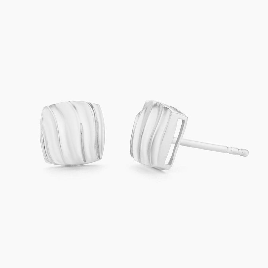 Square Wave Stud Earrings
