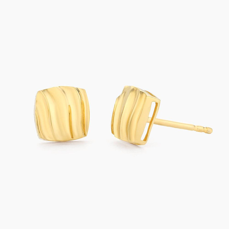 Square Wave Stud Earrings