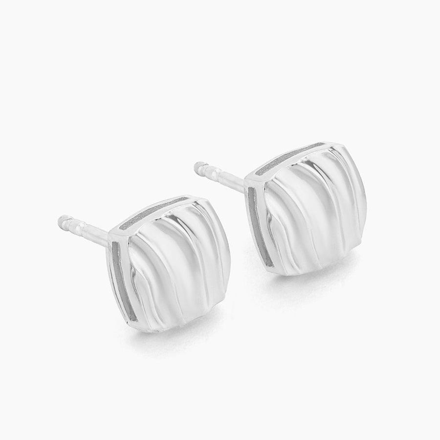 Square Wave Stud Earrings