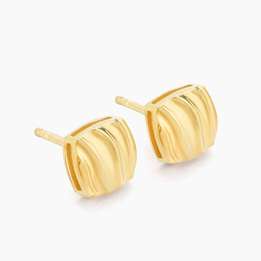 Square Wave Stud Earrings