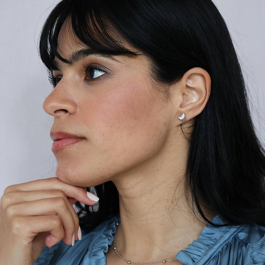Shield Stud Earrings