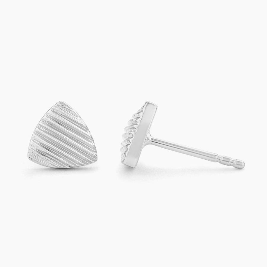 sterling silver shield earrings 