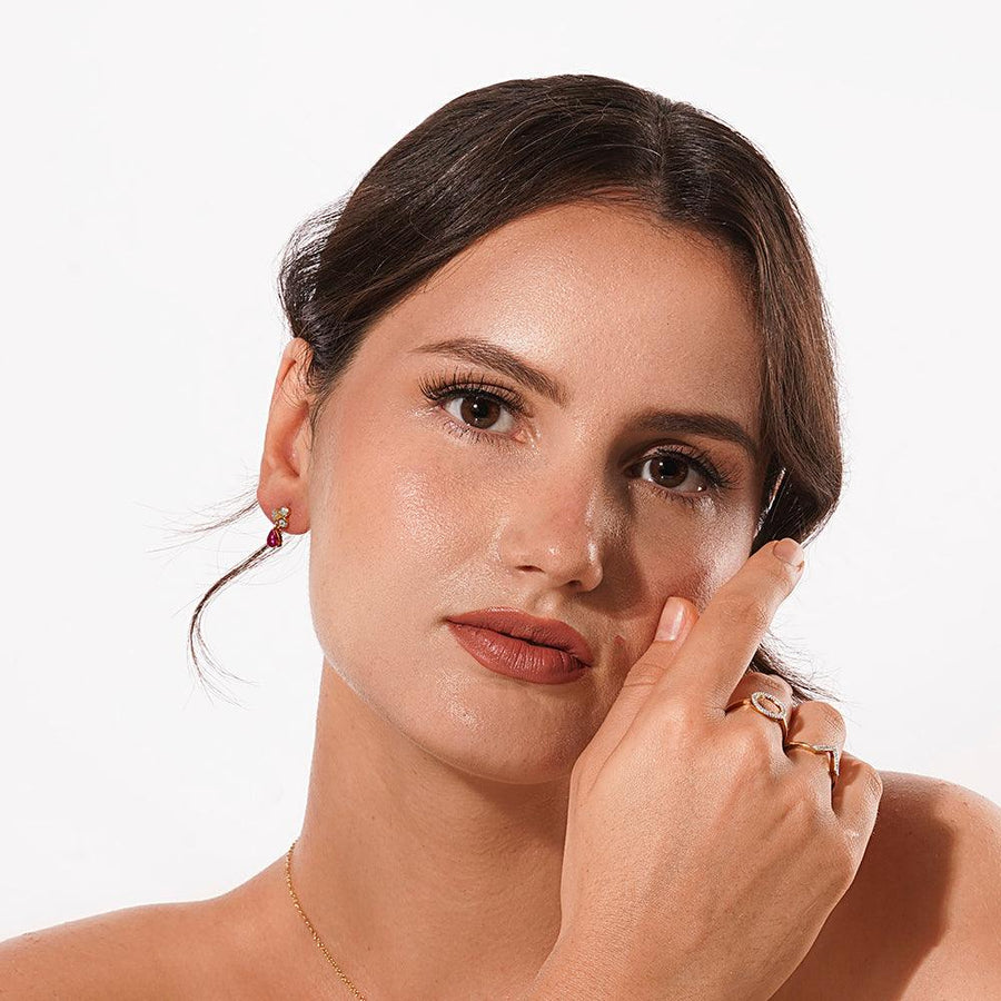 Classic Pear Trio Drop Earrings
