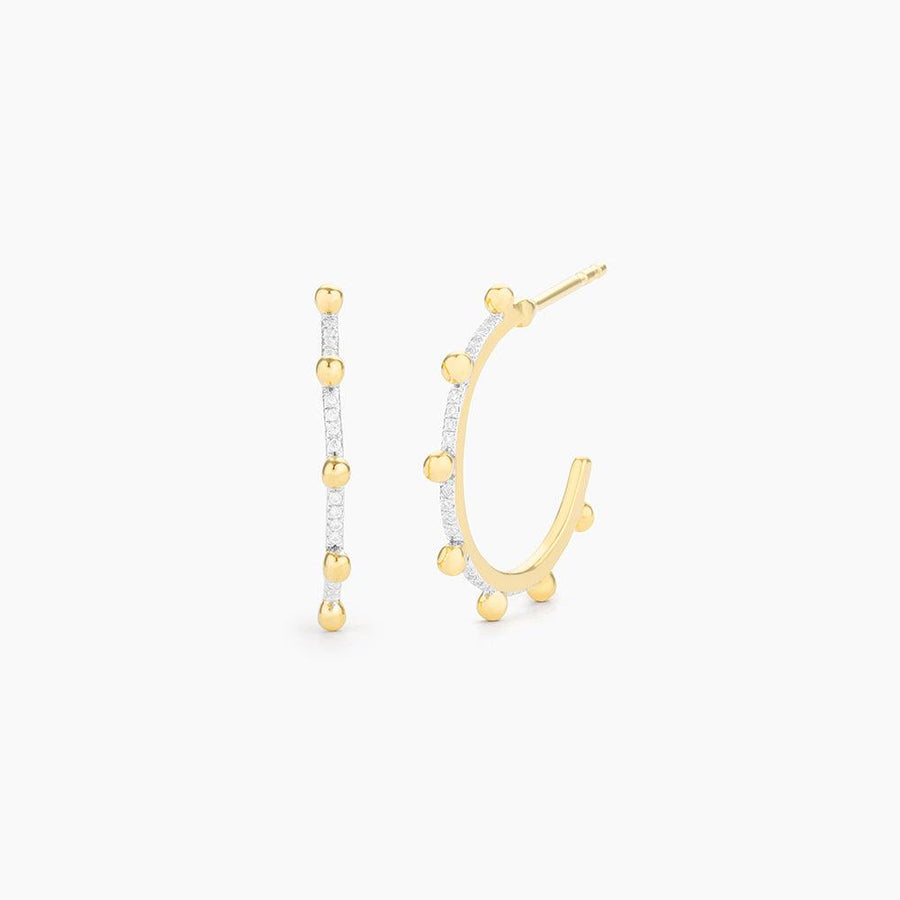Pearls of Gold Hoop Earrings