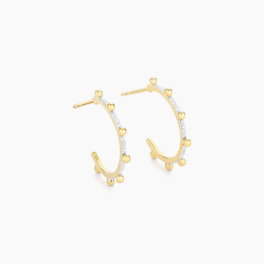 Pearls of Gold Hoop Earrings