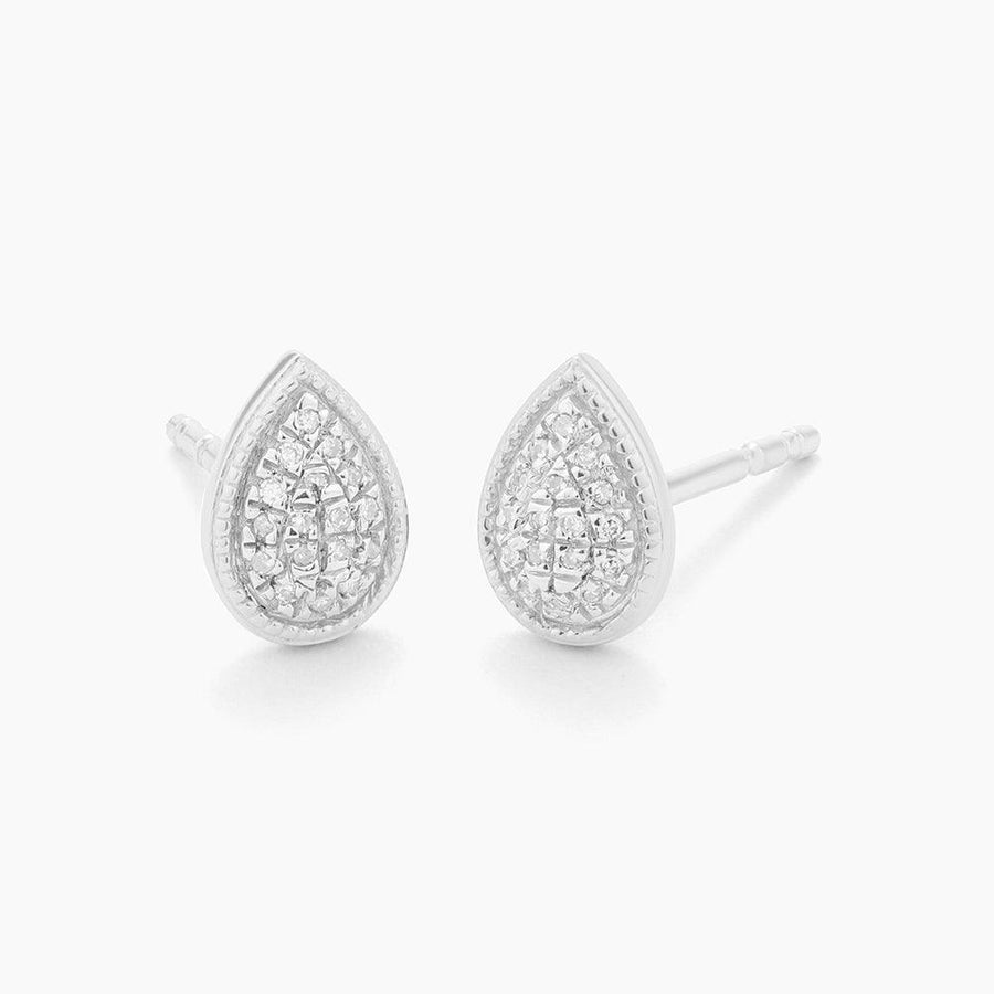 teardrop diamond earrings studs