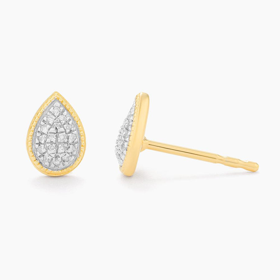 teardrop diamond stud earrings