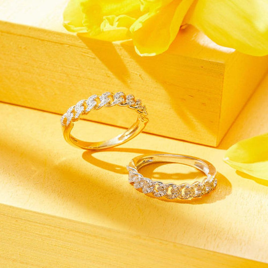 Close Knit Cuban Stackable Ring