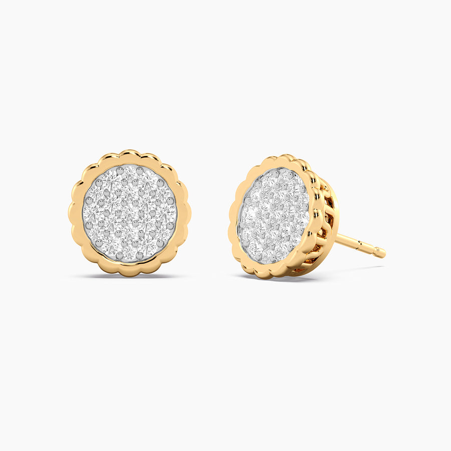 Lab-Grown Signature Fleur Stud Earrings