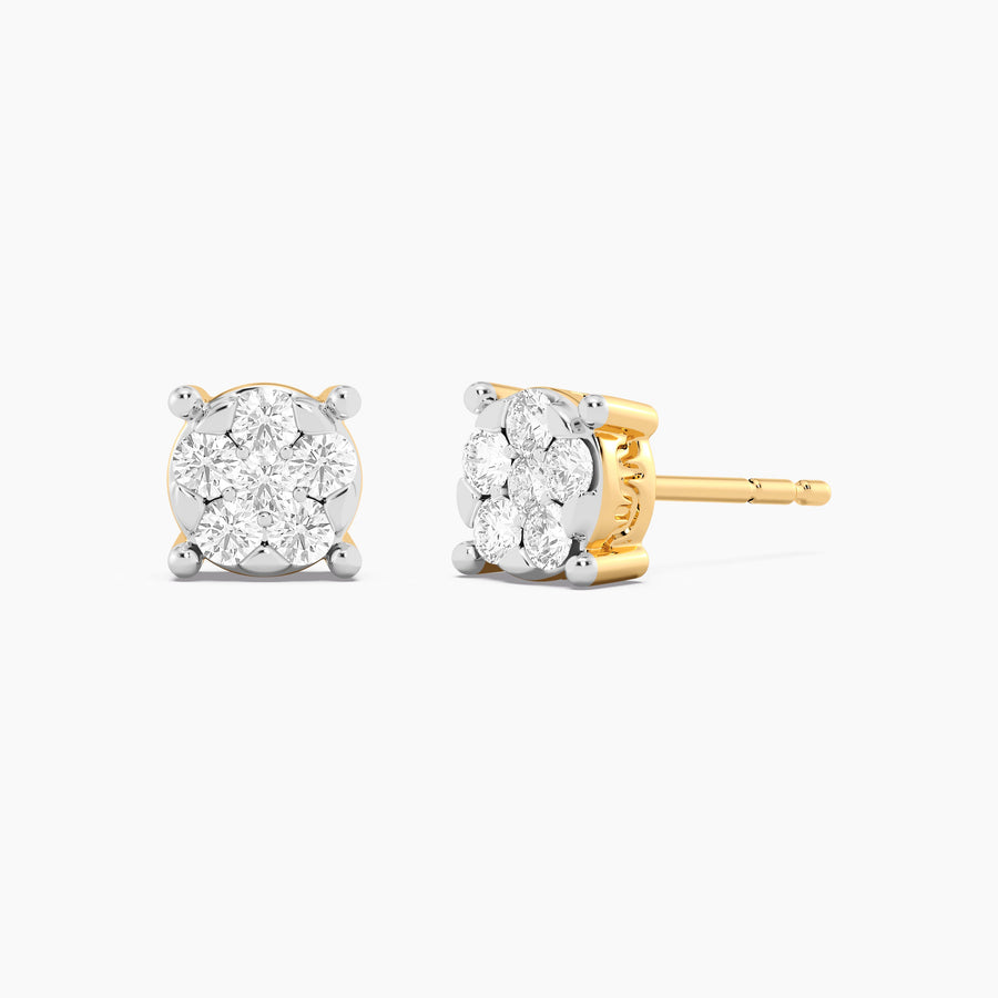 Lab-Grown Large Signature Four Prong Stud Earrings