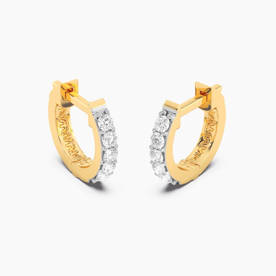 Lab-Grown Gladiator Hoop Earrings