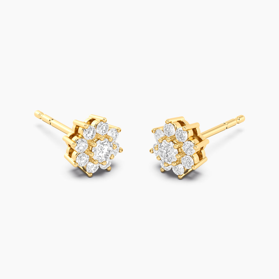 Lab-Grown 0.4 Ct Bloom Stud Earrings