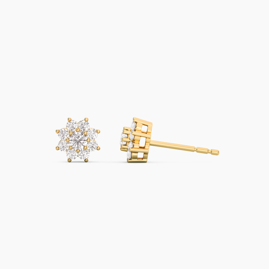 Lab-Grown 0.4 Ct Bloom Stud Earrings
