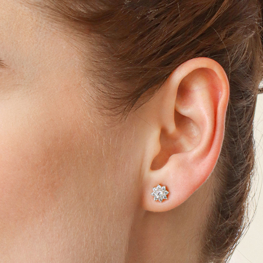 Lab-Grown 0.4 Ct Bloom Stud Earrings