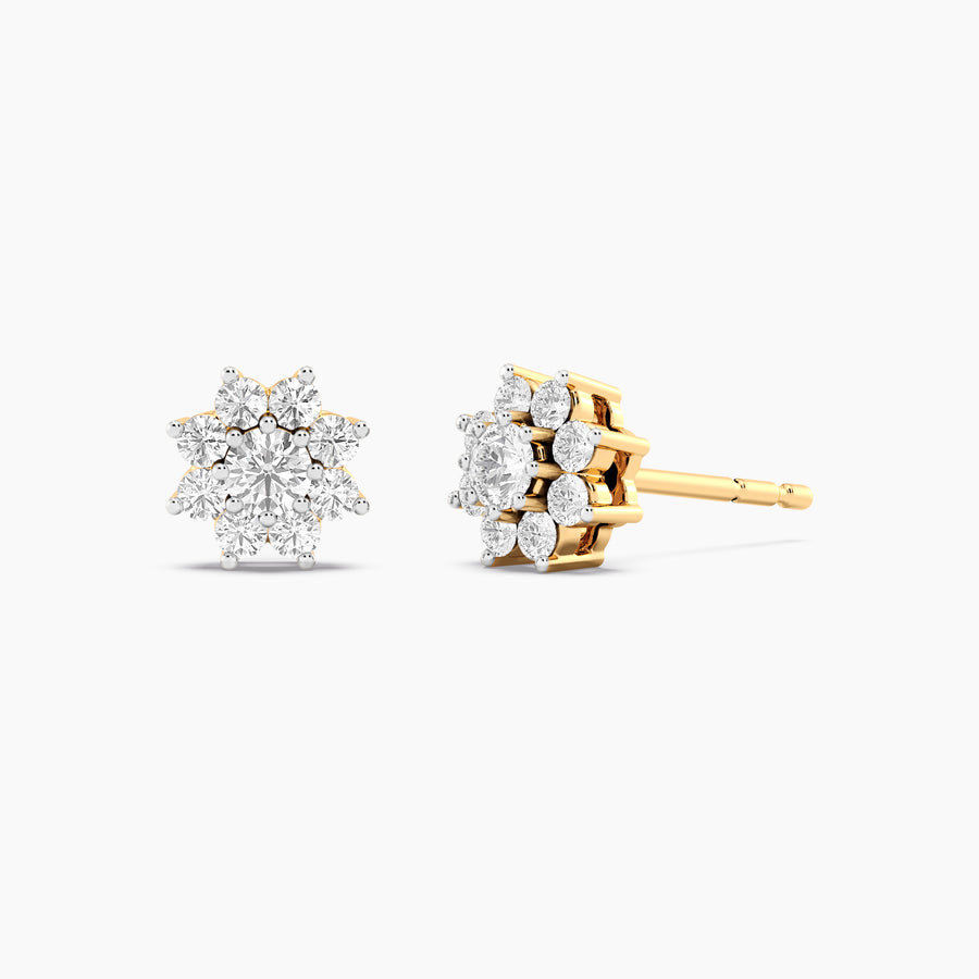 Lab-Grown 0.4 Ct Bloom Stud Earrings